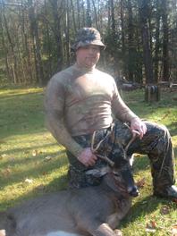 I Took At 6 Pointer With My Rifle At 20 Yards On The Ground.